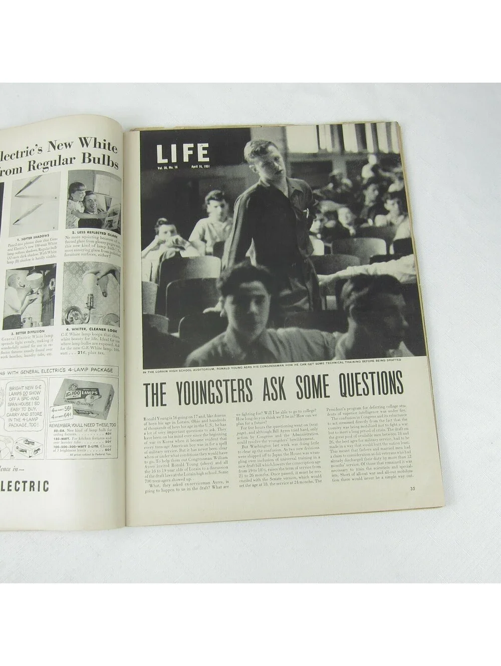 LIFE Magazine April 16, 1951 - Ester Williams, Patton vs Monty, William Ayres OH